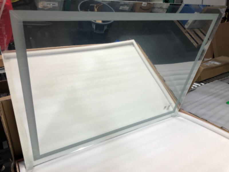 Photo 1 of SHUAFA LED Mirror for Bathroom, 48x36 Inch Backlit + Front Lighted Bathroom Vanity Mirror with Lights for Wall