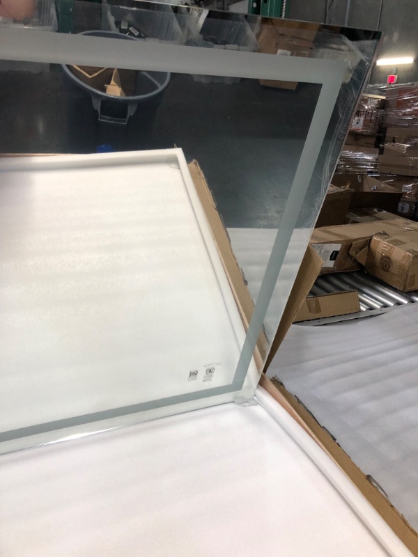 Photo 1 of SHUAFA LED Mirror for Bathroom, 48x36 Inch Backlit + Front Lighted Bathroom Vanity Mirror with Lights for Wall