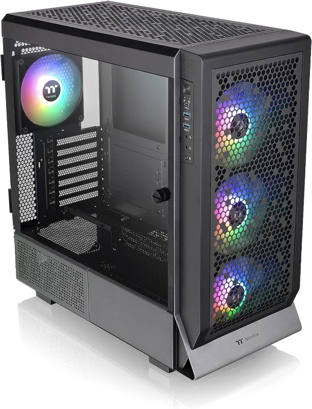 Photo 1 of Thermaltake Ceres 500 Black Mid Tower E-ATX Computer Case with Tempered Glass Side Panel