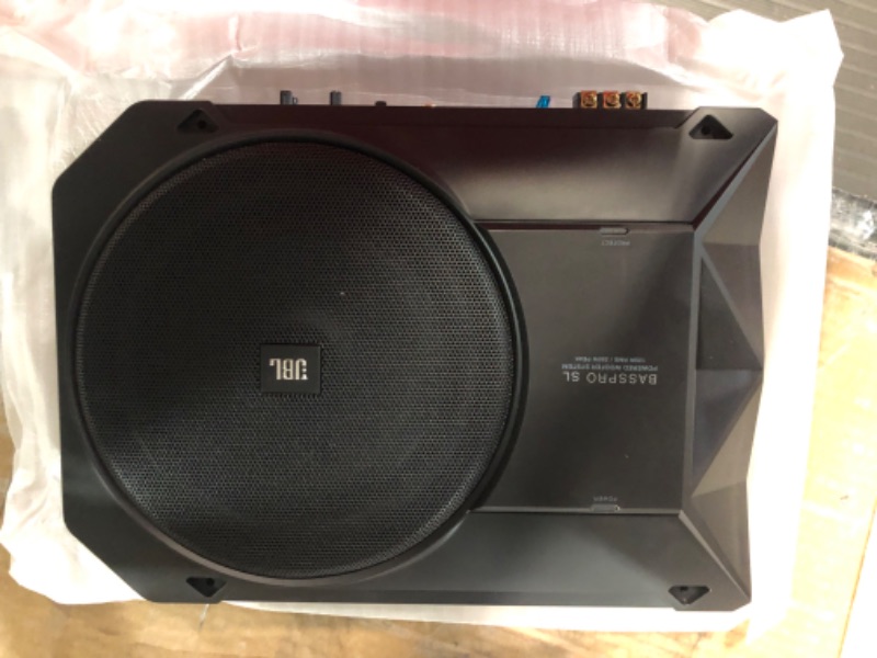 Photo 4 of JBL BassPro SL 8-inch 125W RMS Powered Under-Seat Compact Subwoofer Enclosure System (250 watts RMS: 125 watts)