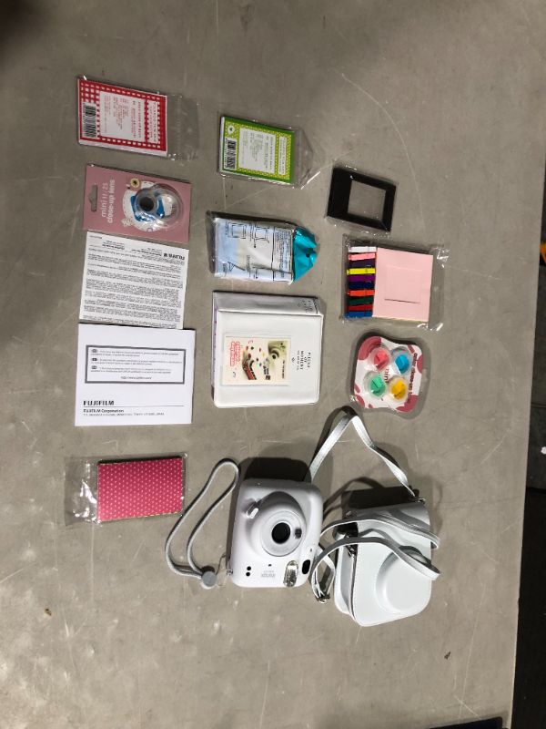 Photo 2 of ***UNTESTED - SEE NOTES***
Fujifilm Instax Mini 11 Instant Camera Ice White + Accessories