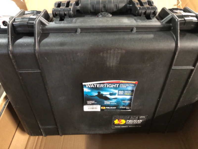 Photo 4 of Pelican 1500 Case With Foam (Black) Black Single