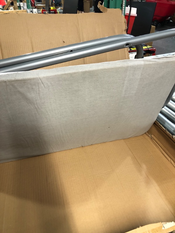 Photo 1 of **MISSING LAUNDRY BAGS** Amazon Basics 3-Bag Laundry Sorter with Ironing Board Top, Grey