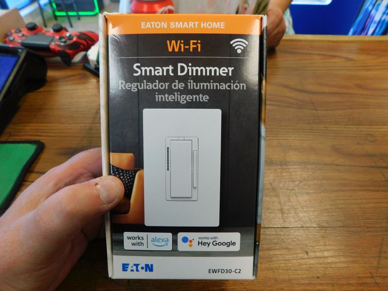 Photo 1 of Eaton Smart Home Wifi Smart Dimmer Ewfd30-c2-bx-lw New
