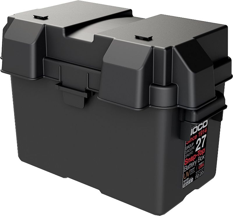 Photo 1 of NOCO Snap-Top HM318BKS Battery Box, Group 24-31 12V Outdoor Waterproof Battery Box for Marine, Automotive, RV, Boat, Camper and Travel Trailer Batteries