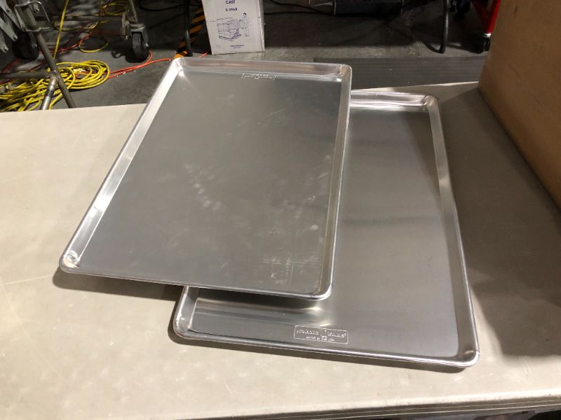Photo 6 of ***SCUFFED AND SCRAPED - SEE PICTURES***
Nordic Ware Naturals Big Sheet, Silver, 18" x 26", 2 Pack
