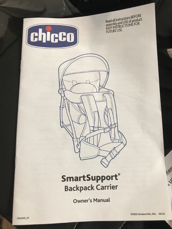 Photo 4 of Chicco SmartSupport Aluminum Frame Backpack Carrier