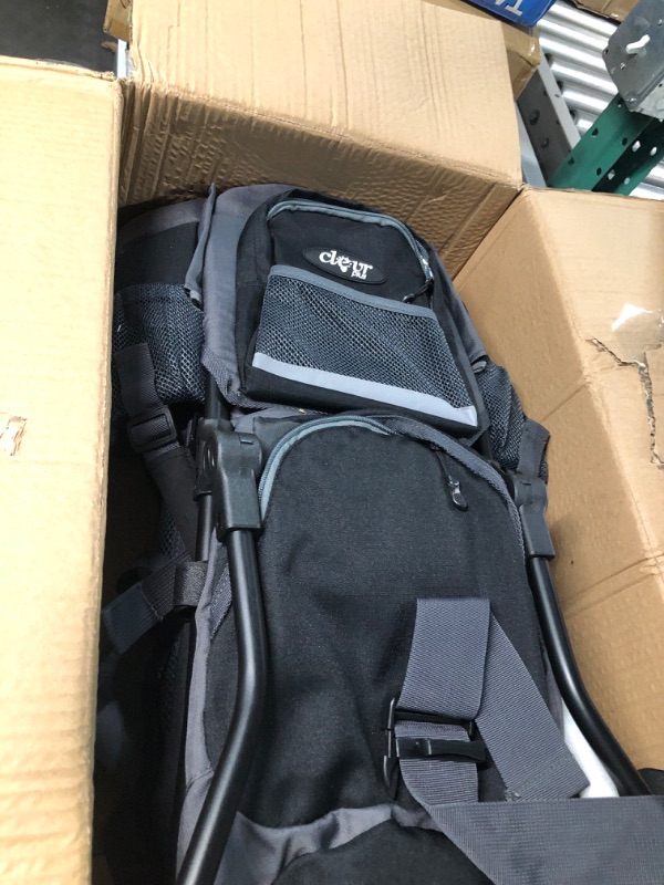 Photo 2 of ClevrPlus Canyonero Camping Baby Backpack  Midnight Black Large