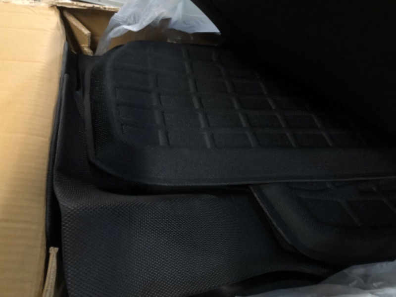 Photo 3 of CreeKT for Tesla Model 3 Floor Mats 2023 2022 2021, XPE All Weather Tesla 3 Mats Tesla Floor Mats Model 3 Trunk Mat Cargo Liners Front Rear Frunk Mats Full Set for Tesla Model 3 Accessories 2021-2023 2021 2022 2023 Model 3 Full Set Mats