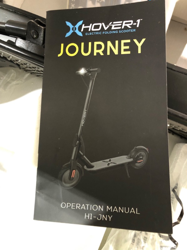 Photo 2 of ***PARTS ONLY NOT FUNCTIONAL***Hover-1 Journey Electric Scooter | 14MPH, 16 Mile Range, 5HR Charge, LCD Display, 8.5 Inch High-Grip Tires, 220LB Max Weight, Cert. & Tested - Safe for Kids, Teens, Adults Black