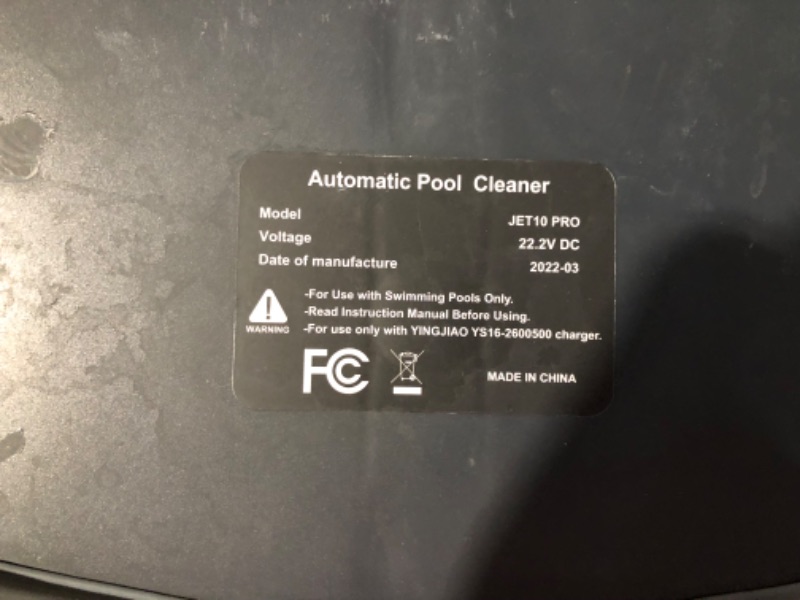Photo 5 of ***** UNABLE TO TEST FUNCTION *****Cordless Robotic Pool Cleaner,Automatic Rechargeable Pool Robot Vacuum with Max 120 Mins Working Time,for Above/In-Ground Swimming Pools Up to 753 Sq Ft,Poolguard