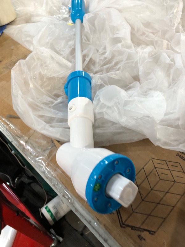 Photo 4 of  ****** MISSING CHARGER *****YOUKADA Electric Spin Scrubber, Cordless Super Power Scrubber, Cleaning Brush for Kitchen, Bathroom, Living Room (Blue)