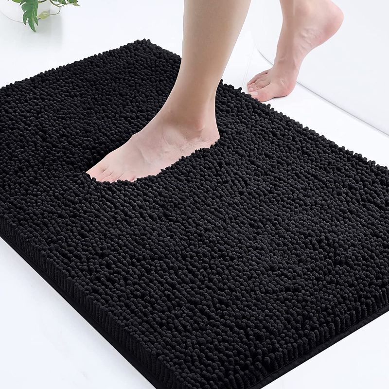 Photo 1 of " ****** 32" X 19" Smiry Luxury Chenille Bath Rug, Extra Soft and Absorbent Shaggy Bathroom Mat Rugs, Machine Washable,