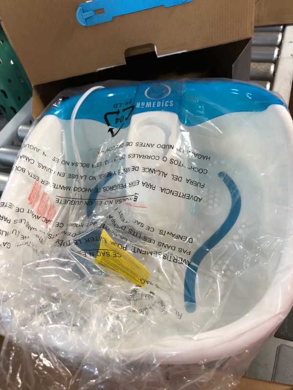 Photo 1 of HoMedics Bubble Mate Foot Spa, Toe Touch Controlled Foot Bath 