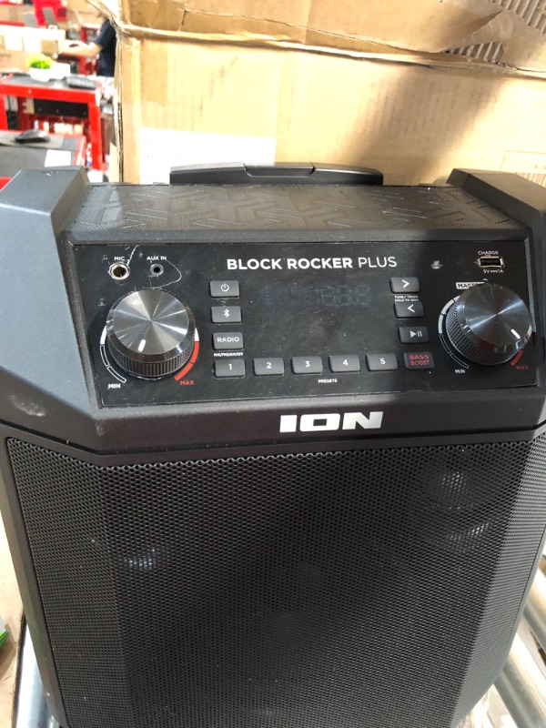 Photo 3 of **USED**PARTS ONLY**DAMAGED** ION Audio Block Rocker Plus - Portable Bluetooth Speaker 100W W/Battery