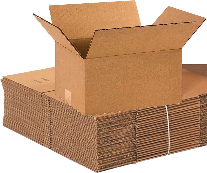 Photo 1 of 12 x 9 boxesBOX USA Shipping Boxes Small 12"L x 9"W x 6"H, 25-Pack | Corrugated Cardboard Box for Packing, Moving and Storage