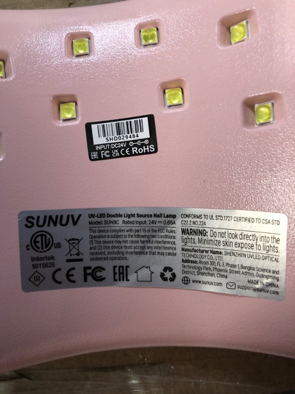 Photo 4 of *OPENED FOR INSPECTION* SUNUV UV LED Nail Lamp