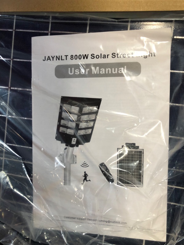 Photo 2 of *OPENED FOR INSPECTION*  JAYNLT 800W Solar Street Lights Outdoor, 80000LM