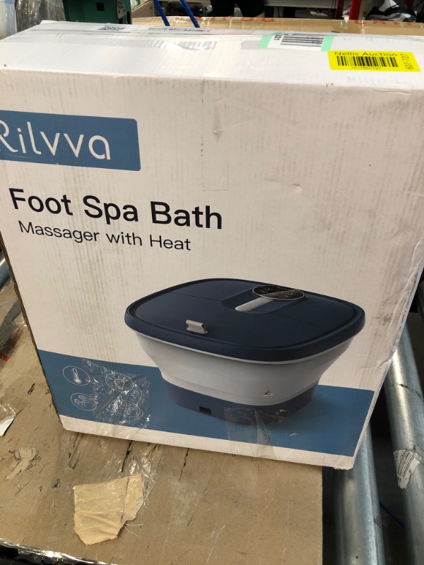 Photo 4 of *BOX OPENED FOR INSPECTION* Rilvva Motorized Foot Spa, Blue