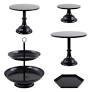 Photo 1 of *Minor Scratches* LIFESTIVAL 5 Pcs Black Cake Stands Set 