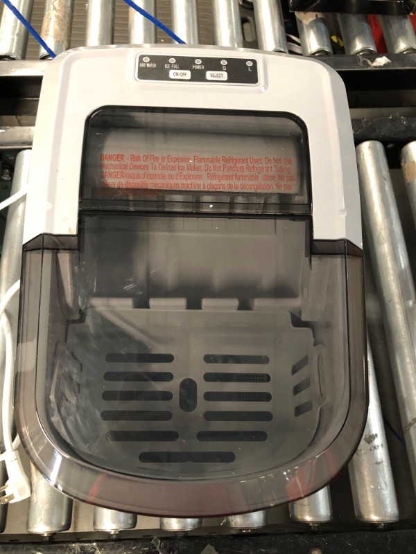 Photo 8 of *Used/Dirty/Missing Scoop* FRIGIDAIRE EFIC189-Silver Compact Ice Maker, 26 lb per Day, Silver 