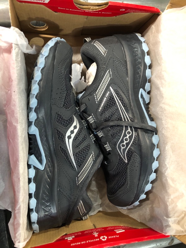 Photo 1 of *Gently Used* Saucony Women's Versafoam Excursion Tr13 Trail Running Shoe 9 Black/Light Blue
