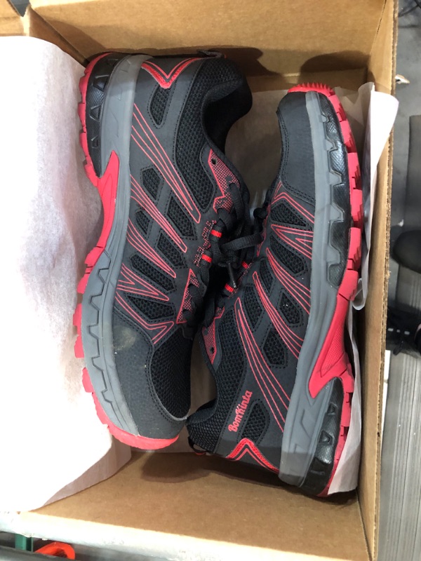 Photo 4 of *Used/Dirty* BomKinta Men's Road Running Shoes, Size 9.5 Black/Red