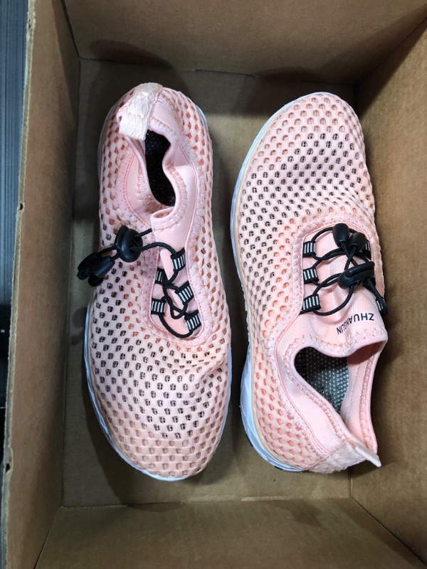 Photo 6 of *Gently Used* Zhuanglin Women's Quick Drying Water Shoes Size 8, PinkOrange