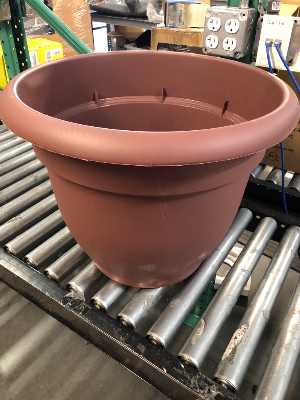 Photo 2 of *Minor Scratches* Bloem Ariana Self Watering Planter 20" Merlot Burgundy, 11 Gallon Capacity