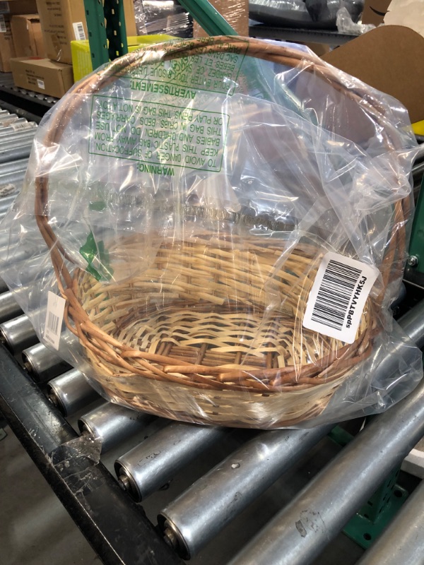 Photo 2 of *Stock Photo Wrong Color* Wald Imports Brown Willow Basket