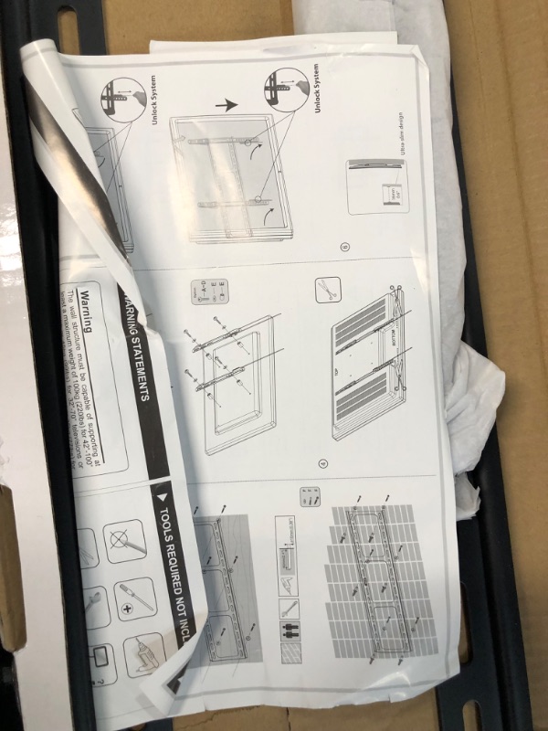 Photo 3 of Gibbon Mounts Fixed TV Wall Mount for Most 42-100" LED/LCD Flat Screen TVs, 0.63''Ultra Slim, Max.VESA 800X600