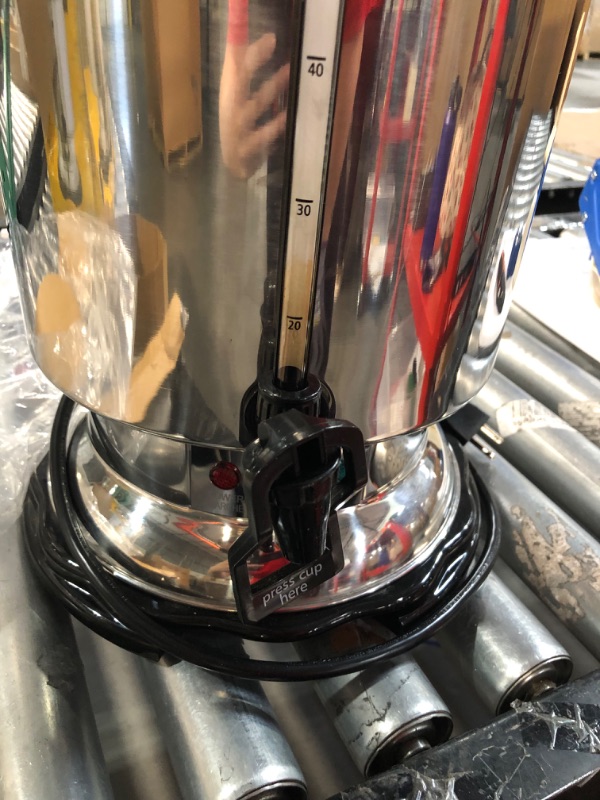 Photo 2 of *Used/Dirty* Hamilton Beach Commercial Stainless Steel Coffee Urn, 60 Cup Capacity D50065