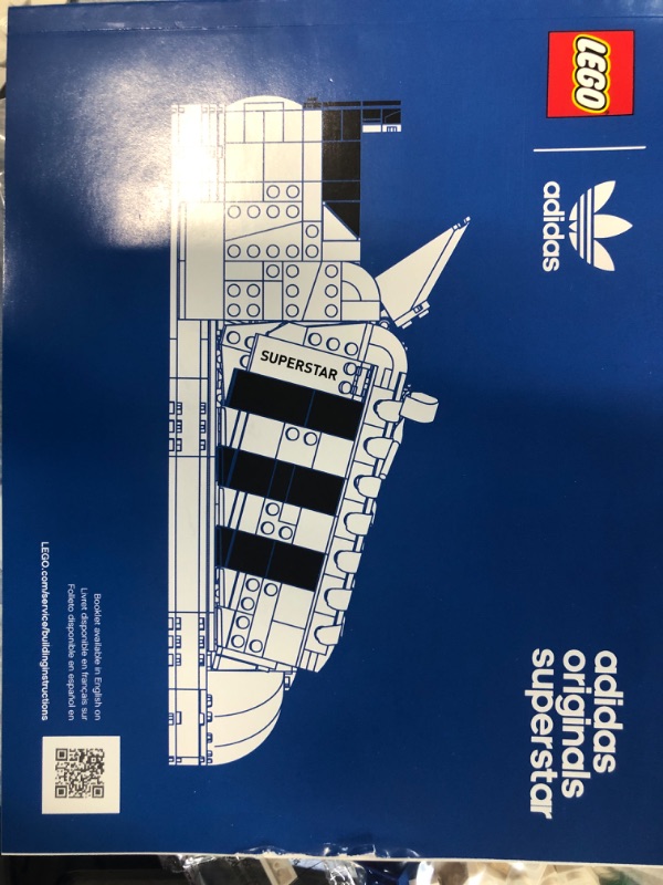Photo 3 of LEGO Adidas Originals Superstar 10282 Building Kit; Build and Display The Iconic Sneaker; New 2021 (731 Pieces)