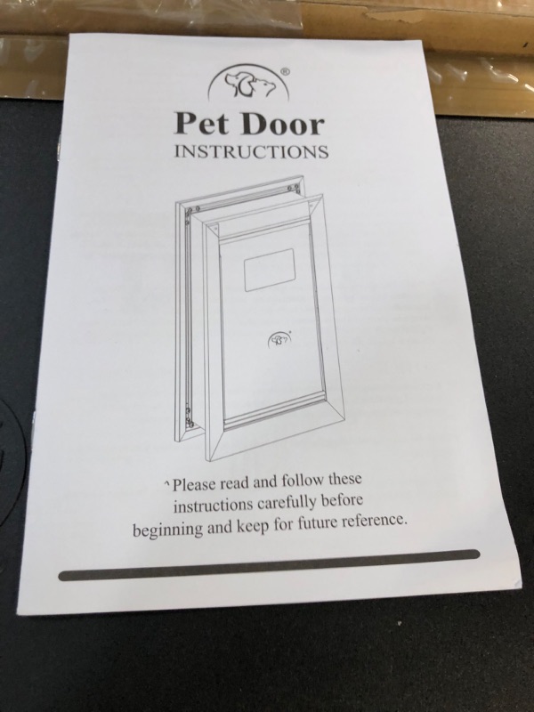 Photo 3 of [FOR PARTS}
MAVRICFLEX Weatherproof Dog Door with Double Sliding Lock Panel, for Dogs Up to 100lbs