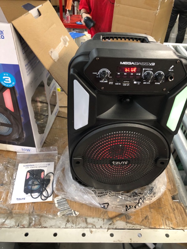 Photo 2 of Tzumi Megabass Jobsite Speaker V3, Black
