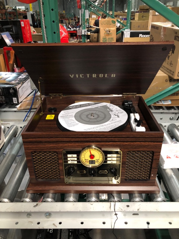 Photo 2 of Victrola Nostalgic 6-in-1 Bluetooth Record Player 