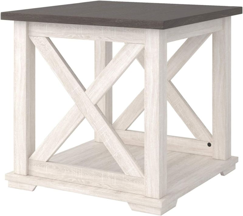 Photo 1 of **See Notes**
Signature Design by Ashley Dorrinson Square Modern Farmhouse End Table