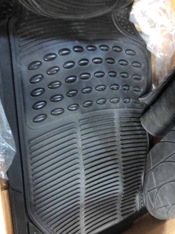 Photo 2 of BDK Proliner All Weather Rubber Auto Floor Mats and Trunk Cargo Liner 4 Pieces