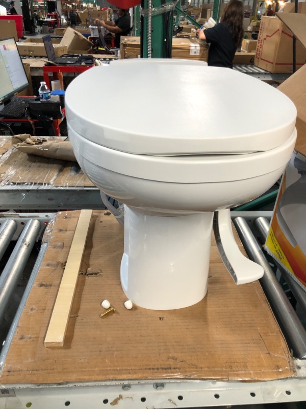 Photo 2 of Thetford 1223.1308Aqua-Magic Residence RV Toilet with Water Saver/High Profile/White - 42173 White With Water Saver