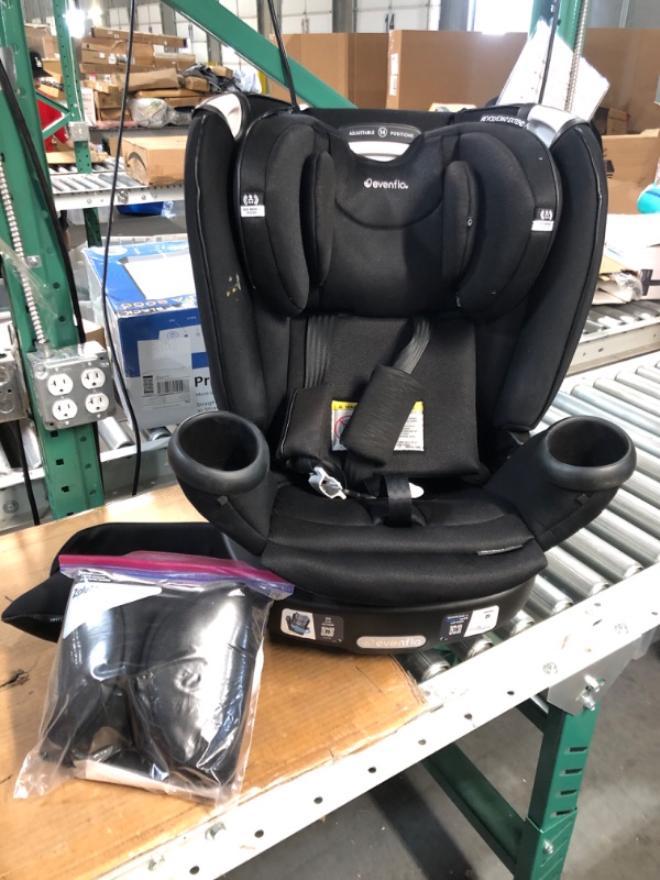 Photo 2 of Evenflo Gold Revolve360 Extend All-in-One Rotational Car Seat with SensorSafe (Onyx Black) Revolve Extend Onyx Black