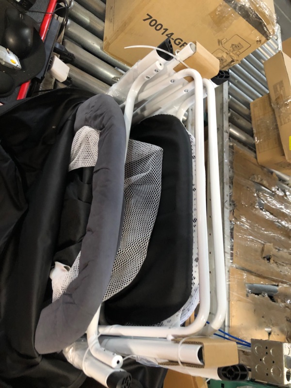 Photo 1 of Dream On Me Poppy Traveler Portable Bassinet in Dark Grey, Lightweight, Spacious and Convenient Mesh Design, JPMA Certified, Easy to Clean and Fold Baby Bassinet - Carry Bag Included
