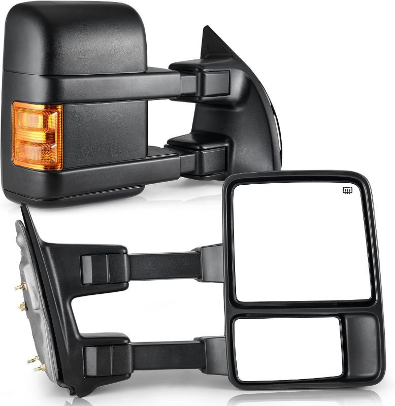 Photo 1 of YITAMOTOR Towing Mirrors compatible for 1999-2007 Ford F250 F350 F450 F550 Super Duty 