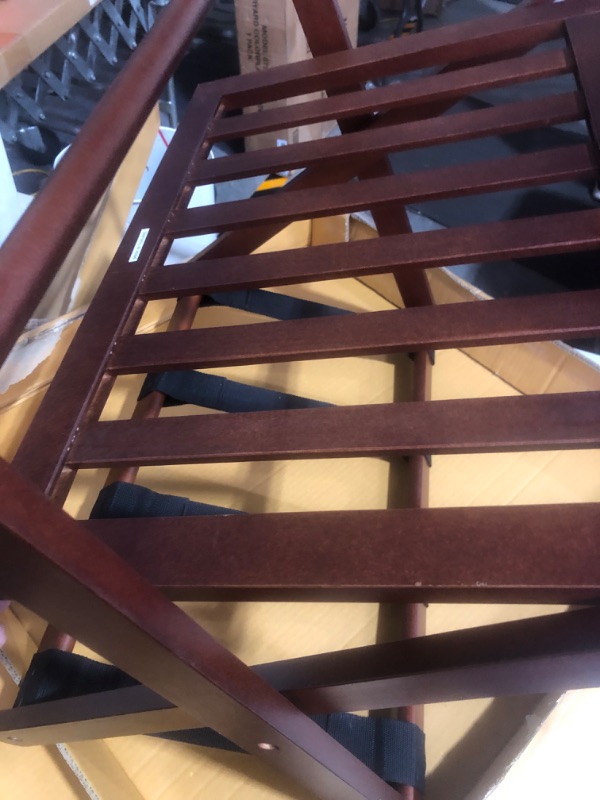 Photo 2 of * item damaged * see images *
Casual Home Luggage Rack, Walnut (New) & Luggage Rack, White (New) Rack + Rack, White