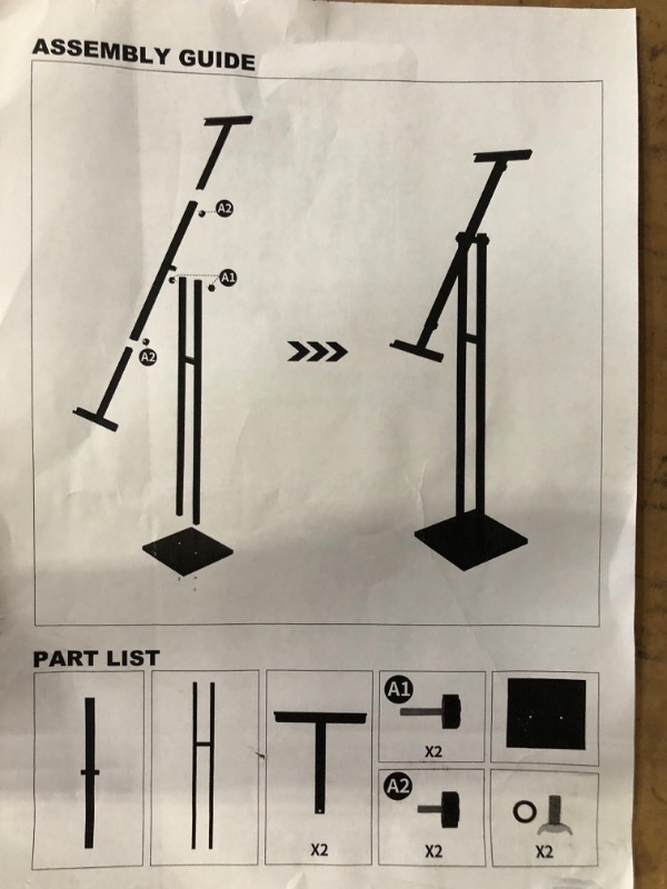 Photo 2 of Heavy Duty Sign Stand, Floor Poster Board Stand, Adjustable Metal Sign Holder Height Up to 60 Inches