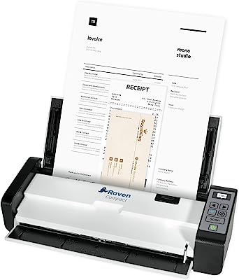 Photo 1 of Raven Select Document Scanner for Windows PC and Mac Computer, Color, Two Sided Duplex, Auto Document Feeder (ADF)