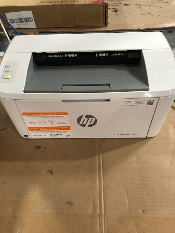 Photo 2 of HP LaserJet M110we Wireless Black and White Printer 