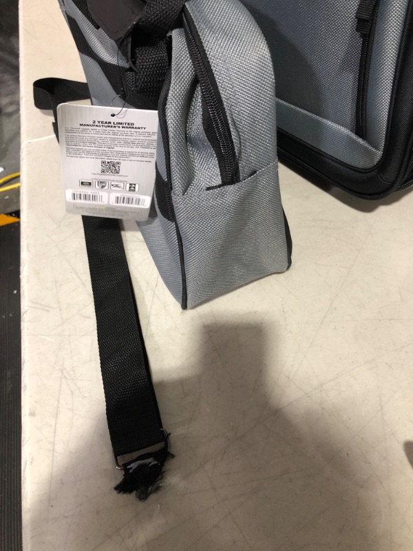 Photo 2 of * bag has torn handle * see images *

U.S. Traveler Rio Rugged Fabric Expandable Carry-on Luggage Set 2 Wheel Grey