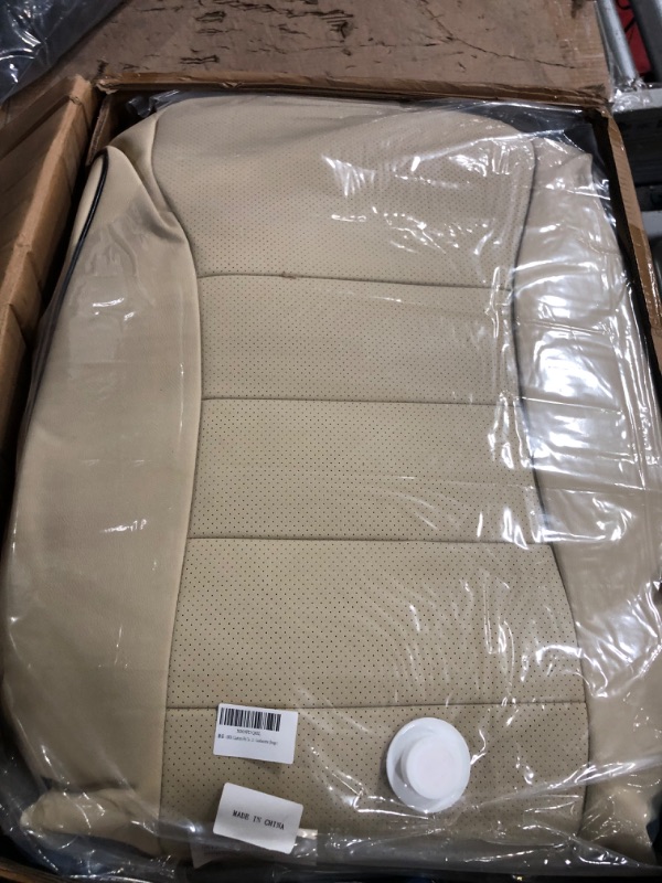 Photo 3 of EKR Custom Fit Car Seat Covers for Select Honda Pilot  Leather (Beige) 2016-2023 LX,EX,