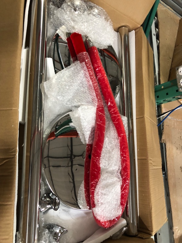 Photo 1 of 3-ft. Polished Ball Top Stanchions with 4.5 ft Red Velvet Rope  Silver