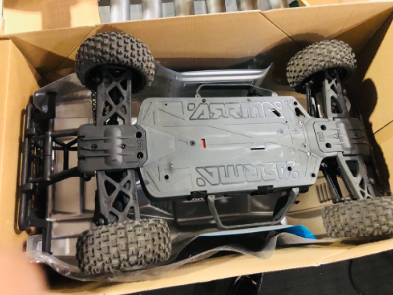 Photo 6 of ARRMA 1/10 SENTON 4X4 V3 MEGA 550 Brushed Short Course RC Truck RTR (Transmitter, Receiver, NiMH Battery and Charger Included), Blue, ARA4203V3T2